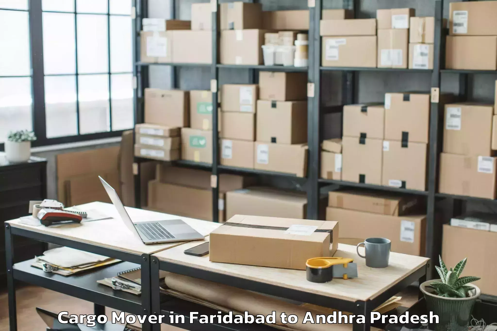 Easy Faridabad to Vepagunta Cargo Mover Booking